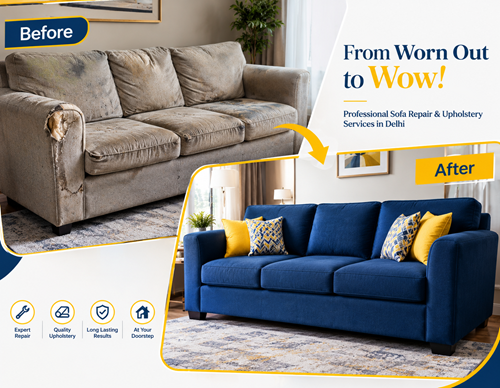 Professional sofa repairing and upholstery service in Noida